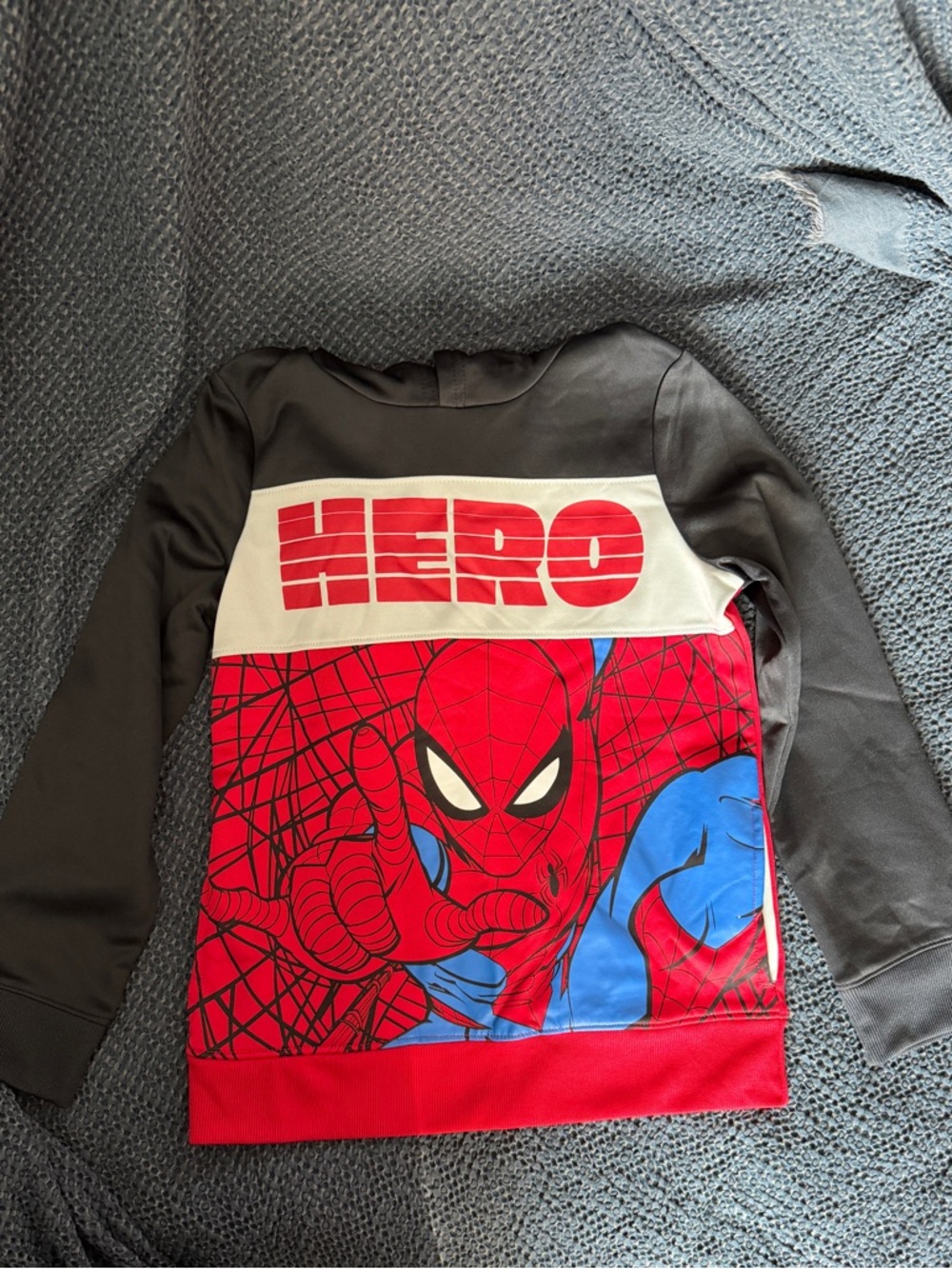 jumping beans Black Red Blue Spider Hero Pullover Sweatshirt NWOT